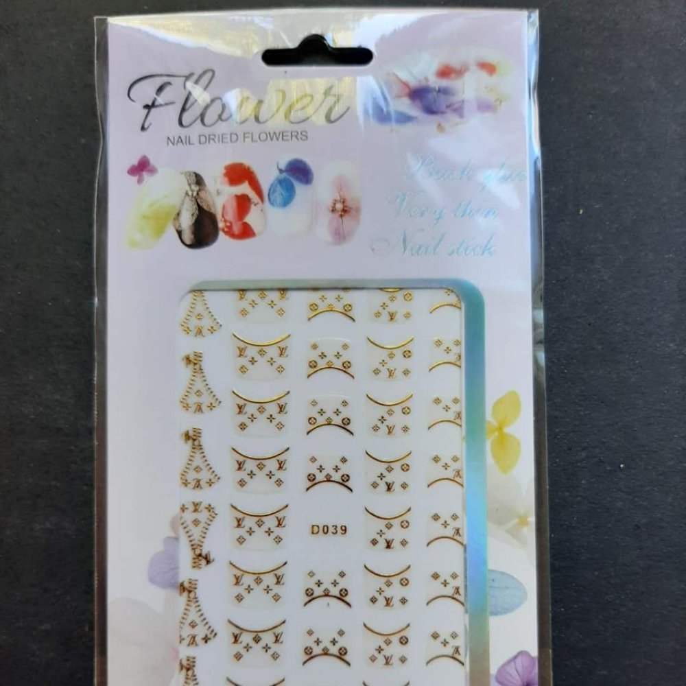 Gold Chain nail sticker
